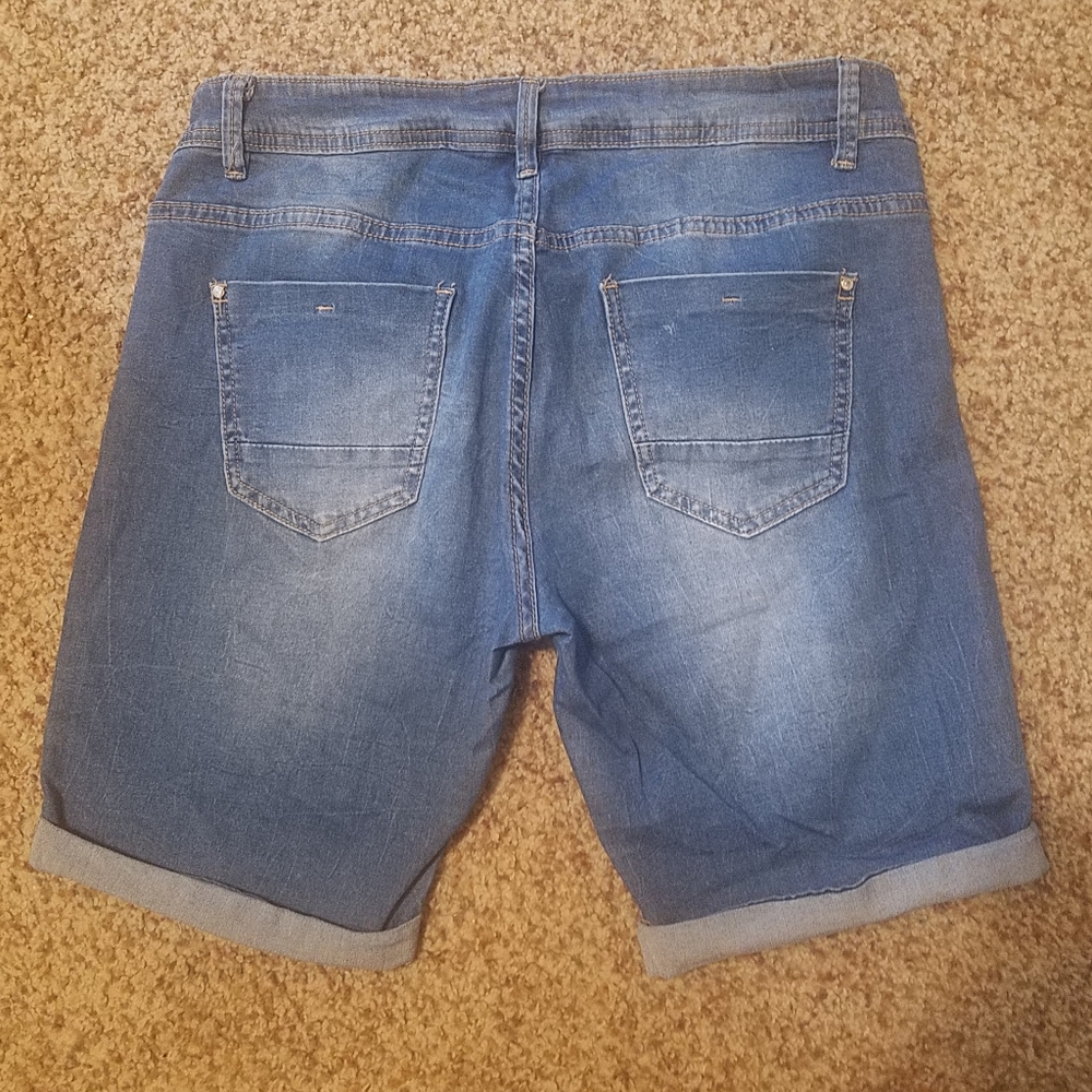 One Love Casual Blue Denim Shorts Size Large